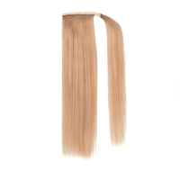 HKM-035603 European and American Real Human Hair Ponytail Wig - Available in Various Lengths and Colors