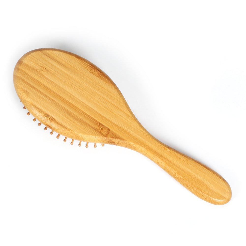 HKM-313555 Airbag Massage Wooden Comb with Antibacterial Bamboo Bristles for Scalp Health and Hair Growth