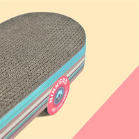 HKM-969491 Creative Skateboard Shape Cat Scratching Board Made of Corrugated Paper