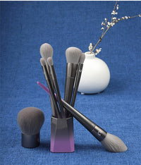 HKM-757139 Complete Makeup Brush Set for Eye and Face Application with Long Handles