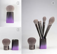 HKM-757139 Complete Makeup Brush Set for Eye and Face Application with Long Handles