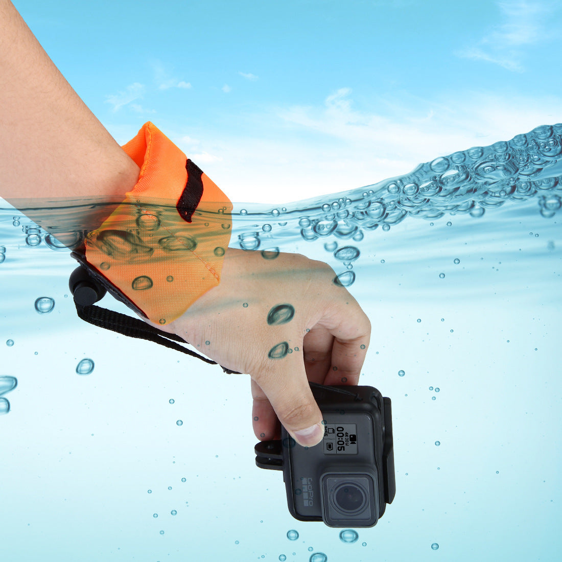 KTX-939091 Diving Camera Buoyancy Belt and Floating Wrist Strap for GoPro and Action Cameras