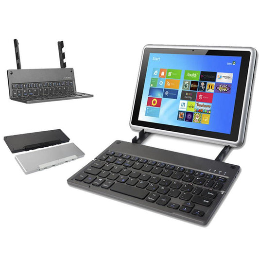 KTX-596051 Compact Bluetooth Folding Keyboard with Touch-Sensitive Design and Hidden Stand