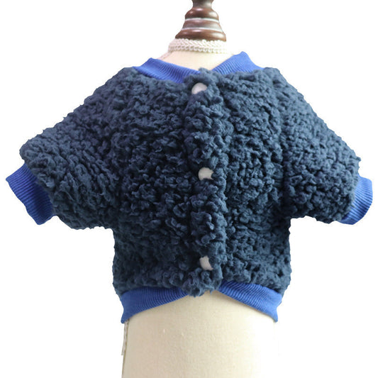 HKM-066707 Warm Cotton Sweater for Pets - Cozy Two-Legged Clothing in Casual Style
