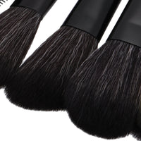 HKM-952595 Wood Handle Nylon Cosmetic Brush Set for Flawless Makeup Application