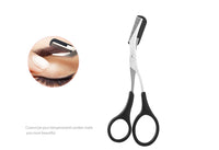 HKM-470803 Stainless Steel Eyebrow Trimmer Set with Shaving Tool, Perfect for Precision Grooming