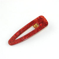 HKM-607315 Geometric Acrylic Side Clip Hairpin - Japanese Retro Korean Style Hair Accessory