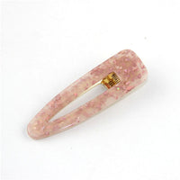HKM-607315 Geometric Acrylic Side Clip Hairpin - Japanese Retro Korean Style Hair Accessory