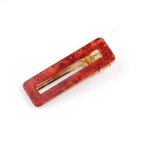 HKM-607315 Geometric Acrylic Side Clip Hairpin - Japanese Retro Korean Style Hair Accessory
