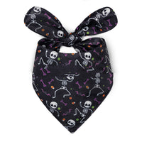 HKM-799635 Halloween Dog Saliva Towel - Double Layer Polyester Bib with Various Patterns