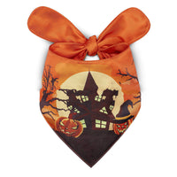 HKM-799635 Halloween Dog Saliva Towel - Double Layer Polyester Bib with Various Patterns