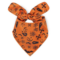 HKM-799635 Halloween Dog Saliva Towel - Double Layer Polyester Bib with Various Patterns