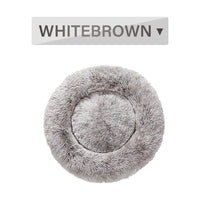 HKM-445395 Fluffy Long Plush Pet Bed for Dogs and Cats - Warm, Soft, Washable Cushion Available in Multiple Sizes