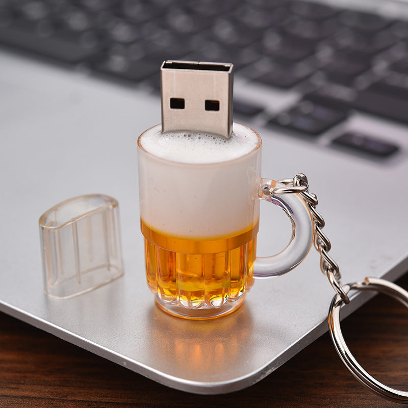 KTX-461523 Personalized Beer Mug USB Flash Drive - 2GB to 64GB Storage Options, Metal & Plastic Design