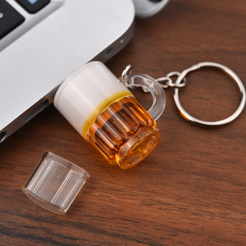 KTX-461523 Personalized Beer Mug USB Flash Drive - 2GB to 64GB Storage Options, Metal & Plastic Design