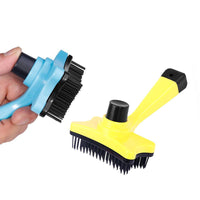 HKM-853971 Automatic Pet Hair Removal Comb - Ergonomic Design with Plastic Handle, 12.5 cm Height, 8 cm Width, 2 cm Needle Length, 9 cm Handle Length