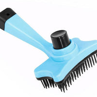 HKM-853971 Automatic Pet Hair Removal Comb - Ergonomic Design with Plastic Handle, 12.5 cm Height, 8 cm Width, 2 cm Needle Length, 9 cm Handle Length