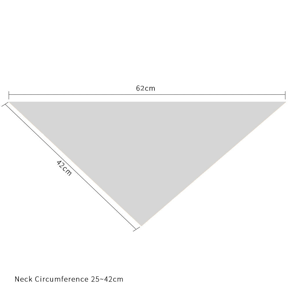 HKM-536339 Easter Bunny Pet Triangle Towel for Cats - Cotton, Casual Style, 20-42cm Neck Size