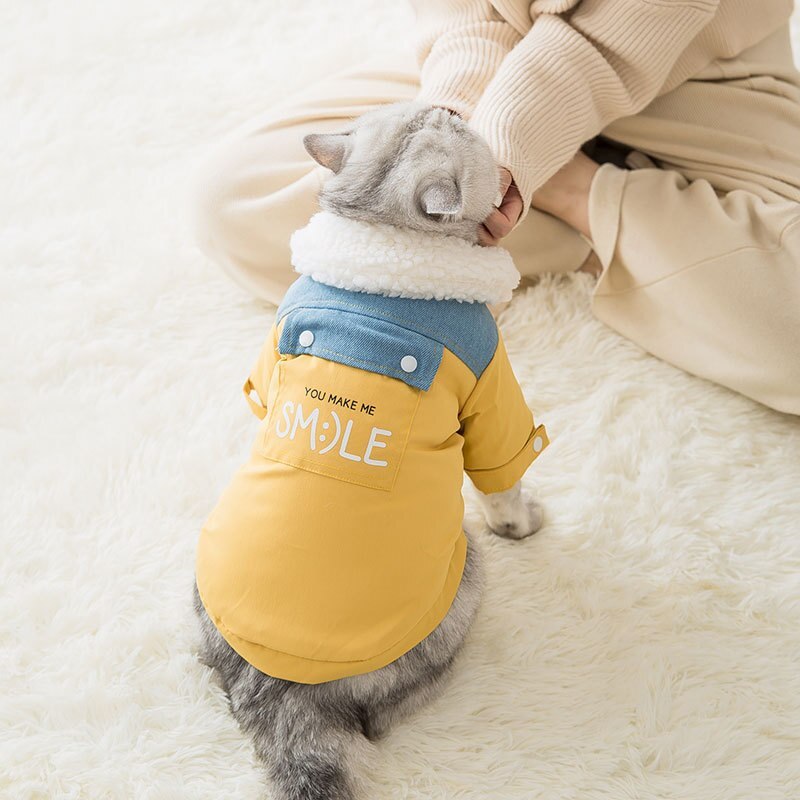 HKM-949139 Thick Winter Pet Coat for Dogs and Cats - Waterproof, Windproof & Cozy Design