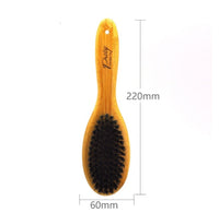 HKM-583443 Bamboo Hair Brush with Wild Boar Bristles and Ergonomic Handle