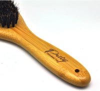 HKM-583443 Bamboo Hair Brush with Wild Boar Bristles and Ergonomic Handle