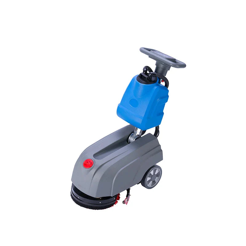 KTX-993619 24V Battery-Powered Walk-Behind Rubber Floor Scrubber Portable Electric Cleaning Machine