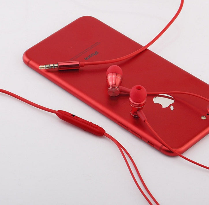 KTX-968659 Universal In-Ear Headphones with Noise Cancellation, Dynamic Sound, TPE Cable, 3.5mm Plug, Multiple Color Options