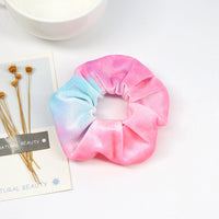 HKM-849043 Gradient Gold Velvet Hair Ring for Women and Girls - Stylish Elastic Accessory for Daily Wear and Special Occasions
