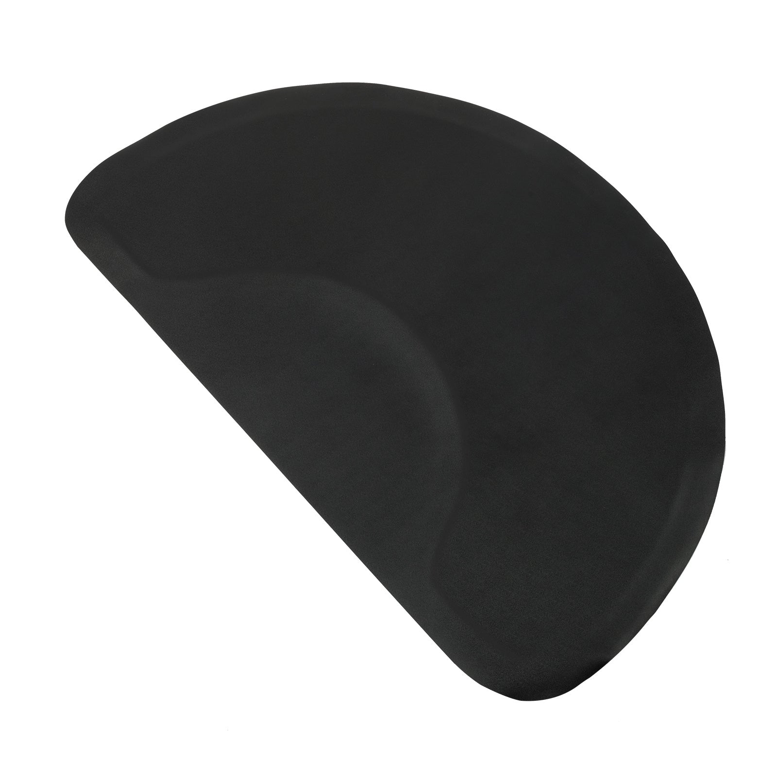 HKM-810515 Anti-Fatigue Black Salon Mat with Round Cutout, 3ft x 4.5ft, PVC & High-Density Foam