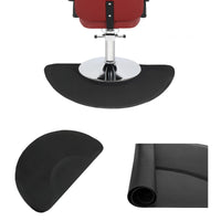 HKM-810515 Anti-Fatigue Black Salon Mat with Round Cutout, 3ft x 4.5ft, PVC & High-Density Foam