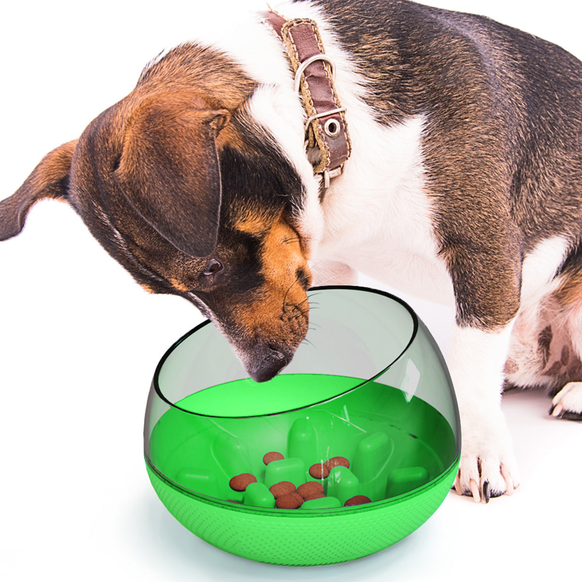 HKM-059731 Slow Feed Plastic Bowl for Pets - 19x19x14 cm