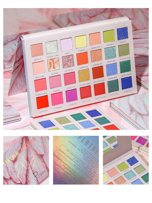 HKM-276819 Matte Glitter Pearlescent Eyeshadow Palette - 8+ Long-Lasting Waterproof Colors for All Skin Types