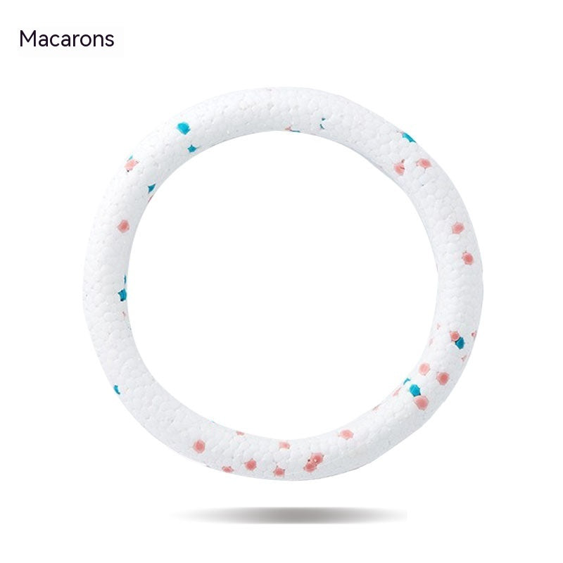 HKM-211411 ETPU Bite Resistant Dog Toy Ring - 18cm Diameter, Suitable for Dogs Under 12KG, Available in Three Colors