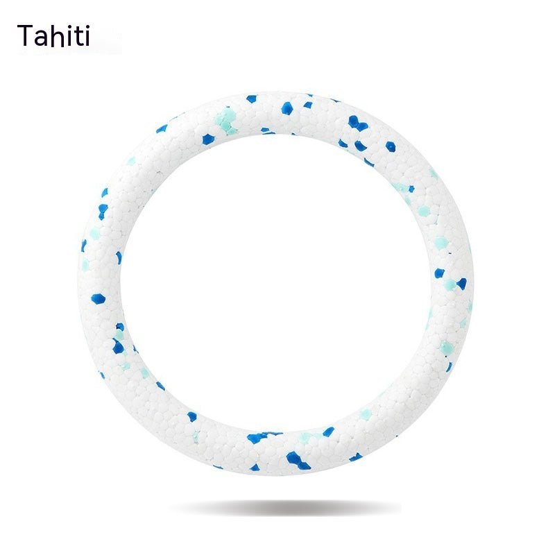 HKM-211411 ETPU Bite Resistant Dog Toy Ring - 18cm Diameter, Suitable for Dogs Under 12KG, Available in Three Colors