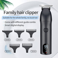 HKM-381715 LCD Display Electric Clipper with Stainless Steel Blades and Dual Charging Mode