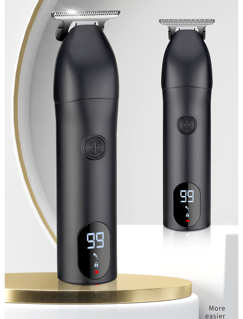 HKM-381715 LCD Display Electric Clipper with Stainless Steel Blades and Dual Charging Mode