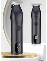 HKM-381715 LCD Display Electric Clipper with Stainless Steel Blades and Dual Charging Mode
