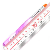 HKM-561939 Acrylic Flat Head Light Therapy Pen Set - 7-Piece Nail Art Tool for Creative Design