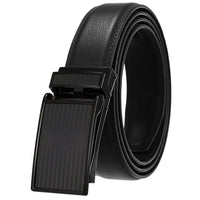 HKM-165651 Men's Custom Leather Automatic Buckle Belt with Alloy Closure - Model LY33-0222-1