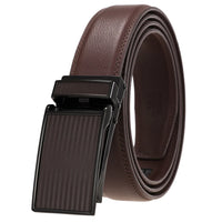 HKM-165651 Men's Custom Leather Automatic Buckle Belt with Alloy Closure - Model LY33-0222-1