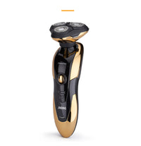 HKM-315027 Jinding RQ1150 Ergonomic Three-Head Electric Shaver with Quick Recharge and Washable Blades