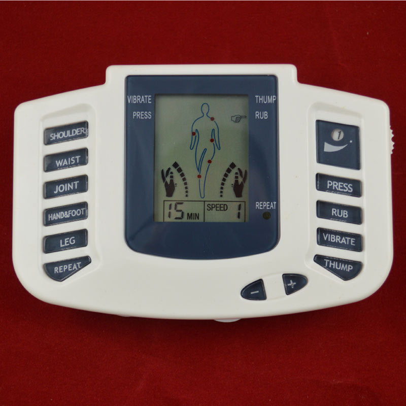 HKM-313875 16-Sticker English Massager - Portable Relaxation Device for Neck, Waist, Legs, and Feet