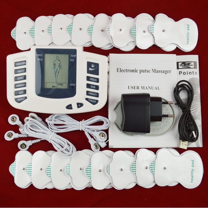 HKM-313875 16-Sticker English Massager - Portable Relaxation Device for Neck, Waist, Legs, and Feet