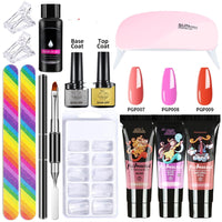HKM-559635 13-Piece Crystal Extended Glue Nail Art Kit