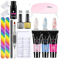 HKM-559635 13-Piece Crystal Extended Glue Nail Art Kit