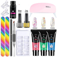 HKM-559635 13-Piece Crystal Extended Glue Nail Art Kit