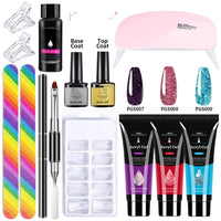 HKM-559635 13-Piece Crystal Extended Glue Nail Art Kit