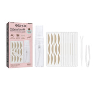 HKM-323091 Lace Double Eyelid Stickers - Natural, No Trace Waterproof Patch for Effortless Eye Enlargement
