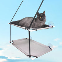 HKM-532307 Suction Cup Dual-Layer Cat Hammock for Comfortable Pet Relaxation