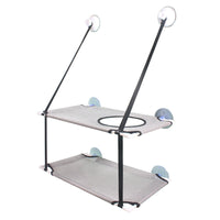 HKM-532307 Suction Cup Dual-Layer Cat Hammock for Comfortable Pet Relaxation
